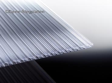 PC-Stegplatten, 16 mm, X-Struktur, 980 mm Breite, farblos