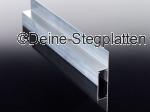 Novaklick h-Profil für Nut- und Feder-Stegplatten 16 mm, Aluminium, preßblank