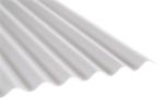 Polycarbonat Wellplatten, S76/18, Heatbloc, Wabenstruktur, opal-weiß, hagelfest